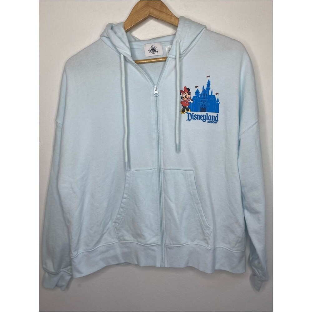 Disneyland Resort Zipper Sweatshirt with hood Pastel Size S Disney Castle